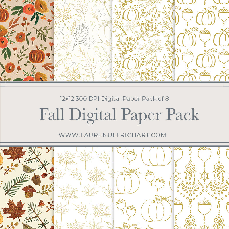 Fall Digital Paper Pack