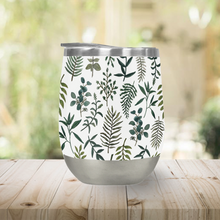 Load image into Gallery viewer, Fern Watercolor Stemless Wine Tumbler