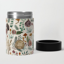 Load image into Gallery viewer, Figs, Mushrooms, and Leaves Can Cooler/Koozie