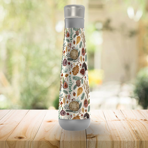 Figs, Mushrooms, and Leaves Peristyle Water Bottle