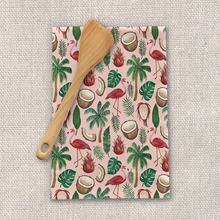 Load image into Gallery viewer, Flamingo Coconut Tea Towel [Wholesale]