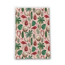 Load image into Gallery viewer, Flamingo Coconut Tea Towel