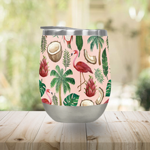 Load image into Gallery viewer, Flamingo Coconut Stemless Wine Tumbler