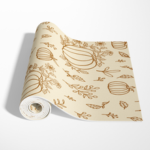 Load image into Gallery viewer, Floral Ink Pumpkin Yoga Mat