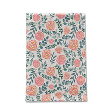 Load image into Gallery viewer, Watercolor Floral Pattern Tea Towel