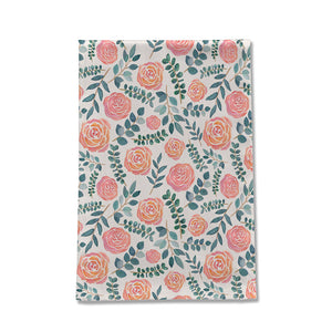 Watercolor Floral Pattern Tea Towel [Wholesale]