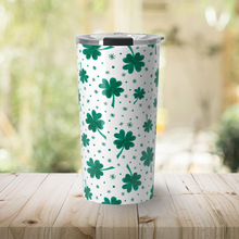 Load image into Gallery viewer, Four Leaf Clover Travel Mug