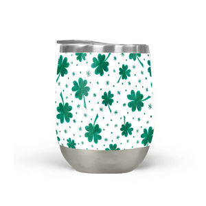 Four Leaf Clover | St. Patrick's Day Stemless Wine Tumbler [Wholesale]