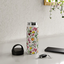 Load image into Gallery viewer, Fruit and Flower Blossoms Handle Lid Water Bottle