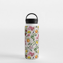 Load image into Gallery viewer, Fruit and Flower Blossoms Handle Lid Water Bottle