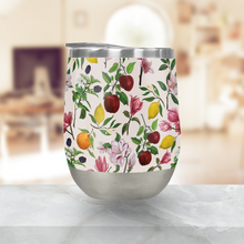 Load image into Gallery viewer, Fruit and Flower Blossoms Stemless Wine Tumbler