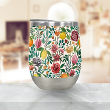Load image into Gallery viewer, Fruit and Flowers Stemless Wine Tumbler [Wholesale]