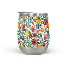 Load image into Gallery viewer, Fruit and Flowers Stemless Wine Tumbler