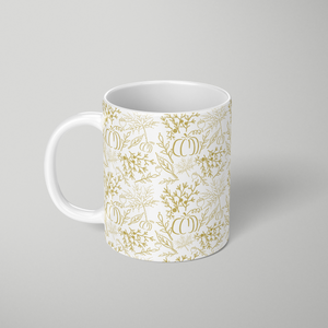 Gold Fall Pattern - Mug