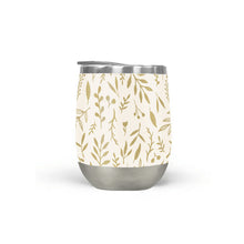 Load image into Gallery viewer, Gold Falling Leaves Stemless Wine Tumblers