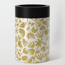 Load image into Gallery viewer, Gold Ink Floral Can Cooler/Koozie