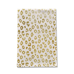 Gold Leopard Print Tea Towels