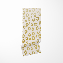 Load image into Gallery viewer, Gold Leopard Print Yoga Mat