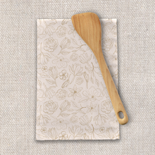 Load image into Gallery viewer, Gold Magnolia Tea Towels