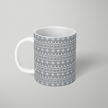 Load image into Gallery viewer, Gray Snowflake Pattern - Mug