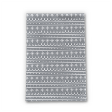 Load image into Gallery viewer, Gray Snowflake Pattern Tea Towel