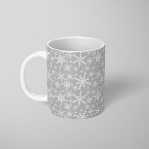 Gray Snowflakes - Mug