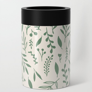 Green Falling Leaves Can Cooler