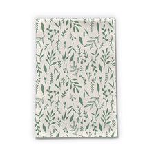 Load image into Gallery viewer, Green Falling Leaves Tea Towels [Wholesale]