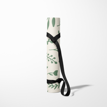 Load image into Gallery viewer, Green Falling Leaves Yoga Mat