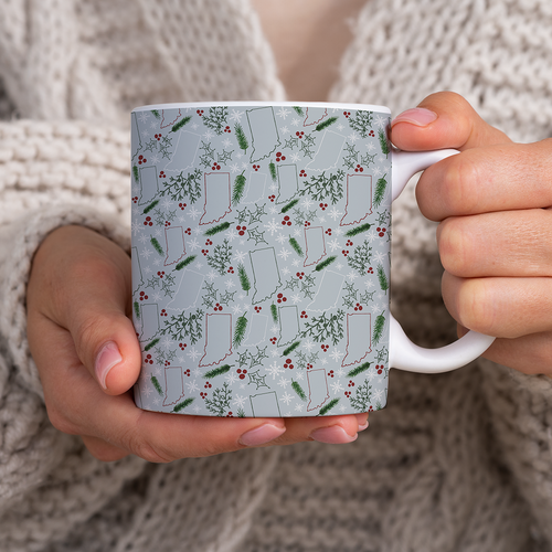 Indiana Christmas Pattern - Mug