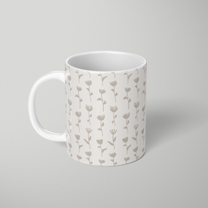 Ink Flower Pattern - Mug