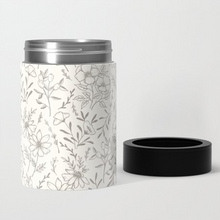 Load image into Gallery viewer, Ivory Flower Can Cooler/Koozie