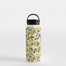 Load image into Gallery viewer, Lemon Blossom Handle Lid Water Bottle
