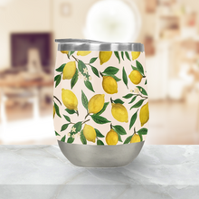 Load image into Gallery viewer, Lemon Blossom Stemless Wine Tumbler