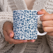 Load image into Gallery viewer, Light Blue Floral Pattern - Mug