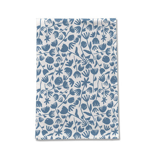 Light Blue Floral Tea Towel [Wholesale]