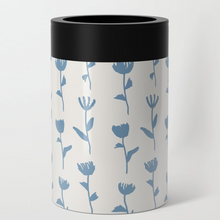 Load image into Gallery viewer, Light Blue Flower Can Cooler/Koozie