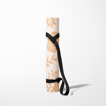 Load image into Gallery viewer, Light Orange Floral Yoga Mat