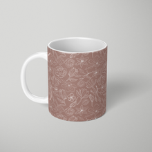 Load image into Gallery viewer, Mauve Magnolia Pattern - Mug