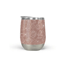 Load image into Gallery viewer, Mauve Magnolia Stemless Wine Tumblers
