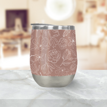 Load image into Gallery viewer, Mauve Magnolia Stemless Wine Tumblers