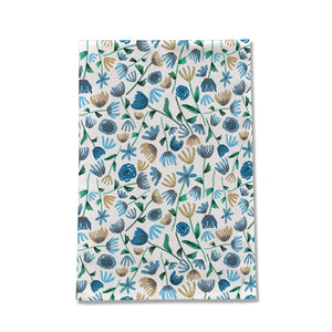 Blue Floral Tea Towel [Wholesale]