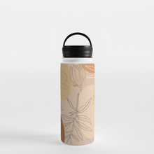 Load image into Gallery viewer, Orange Abstract Desert Handle Lid Water Bottle