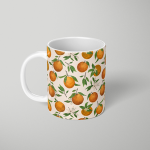 Orange Blossom Pattern - Mug