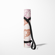 Load image into Gallery viewer, Orange and Pink Butterflies Yoga Mat