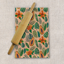 Load image into Gallery viewer, Papaya Pattern Tea Towel
