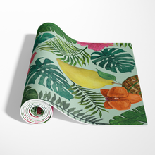 Load image into Gallery viewer, Pineapple and Papaya Tropical Yoga Mat