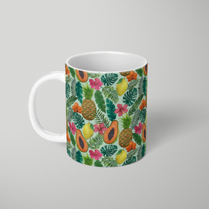 Pineapple and Papaya Pattern - Mug