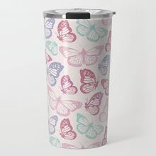 Load image into Gallery viewer, Pink Butterfly Travel Mug
