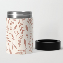 Load image into Gallery viewer, Pink Falling Leaves Can Cooler/Koozie